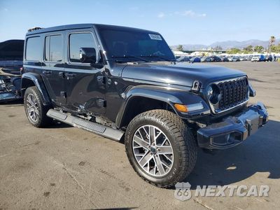 Czwarte zdjęcie samochodu z boku: 2024 JEEP WRANGLER HIGH ALTITUDE 4XE VIN:1C4RJXU6XRW152888 - miniatura