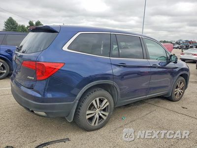 Trzecie zdjęcie samochodu z tyłu: 2017 HONDA PILOT EX VIN:5FNYF6H3XHB000670 - miniatura