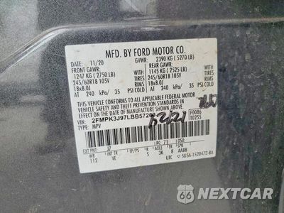 Zdjęcie 14 z 14 samochodu: 2020 FORD EDGE SEL VIN:2FMPK3J97LBB57269 - miniatura