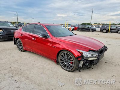 Czwarte zdjęcie samochodu z boku: 2019 INFINITI Q50 RED SPORT 400 VIN:JN1FV7AR9KM830041 - miniatura