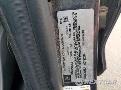 Zdjęcie 12 z 12 samochodu: 2021 CHEVROLET SPARK 1LT VIN:KL8CD6SA1MC723248 - miniatura