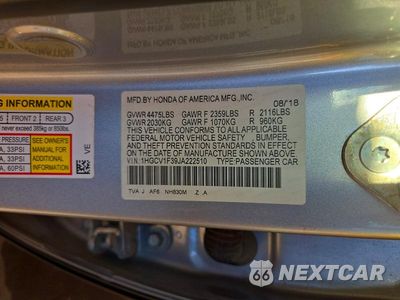 Zdjęcie 12 z 12 samochodu: 2018 HONDA ACCORD SPORT VIN:1HGCV1F39JA222510 - miniatura