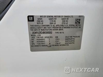 Zdjęcie 13 z 13 samochodu: 2011 CHEVROLET EQUINOX LS VIN:2CNFLCEC4B6380262 - miniatura
