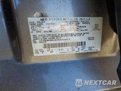 Zdjęcie 13 z 13 samochodu: 2003 FORD F150 SUPERCREW VIN:1FTRW08L83KD52613 - miniatura