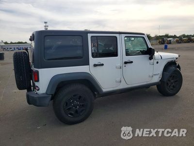 Trzecie zdjęcie samochodu z tyłu: 2017 JEEP WRANGLER UNLIMITED SPORT VIN:1C4HJWDG7HL542104 - miniatura