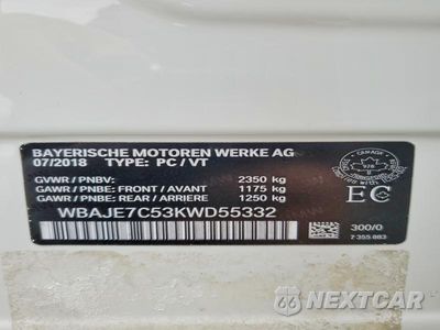 Zdjęcie 12 z 12 samochodu: 2019 BMW 540 XI VIN:WBAJE7C53KWD55332 - miniatura