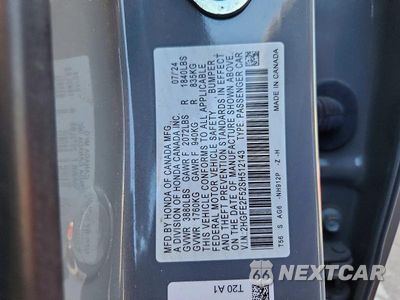 Zdjęcie 12 z 12 samochodu: 2025 HONDA CIVIC SPORT VIN:2HGFE2F52SH512143 - miniatura