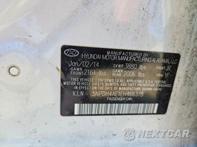 Zdjęcie 13 z 13 samochodu: 2014 HYUNDAI ELANTRA LIMITED VIN:5NPDH4AE1EH466378 - miniatura