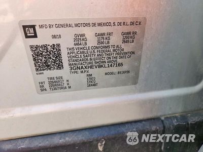 Zdjęcie 12 z 12 samochodu: 2019 CHEVROLET EQUINOX LS VIN:3GNAXHEV8KL147165 - miniatura