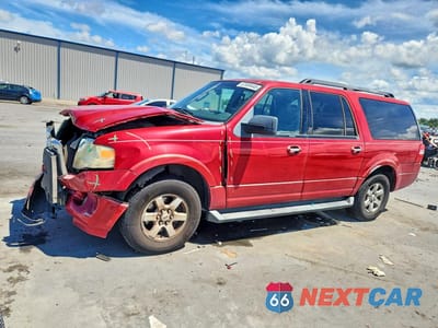 Trzecie zdjęcie samochodu z tyłu: 2009 FORD EXPEDITION EL XLT VIN:1FMFK155X9LA07902 - miniatura