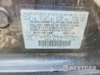 Zdjęcie 12 z 12 samochodu: 2015 NISSAN VERSA 1.6 SV VIN:3N1CN7AP9FL836567 - miniatura