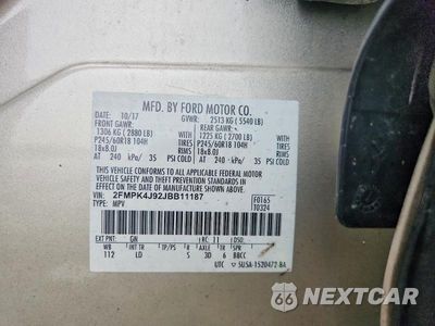 Zdjęcie 14 z 14 samochodu: 2018 FORD EDGE SEL VIN:2FMPK4J92JBB11187 - miniatura