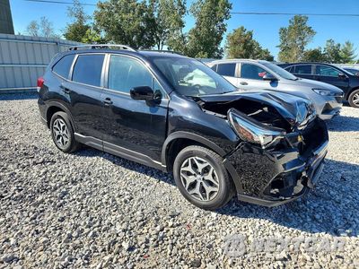 Czwarte zdjęcie samochodu z boku: 2022 SUBARU FORESTER PREMIUM VIN:JF2SKAEC4NH500068 - miniatura