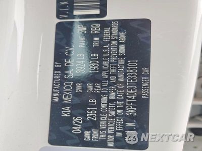 Zdjęcie 12 z 12 samochodu: 2026 KIA K4 LXS VIN:3KPFT4DE3TE338101 - miniatura