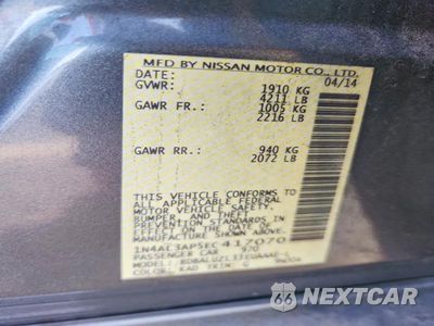 Zdjęcie 13 z 13 samochodu: 2014 NISSAN ALTIMA 2.5 SV VIN:1N4AL3AP5EC417070 - miniatura