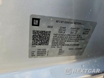 Zdjęcie 13 z 13 samochodu: 2019 CHEVROLET SILVERADO K1500 LT VIN:1GCUYDED5KZ135986 - miniatura