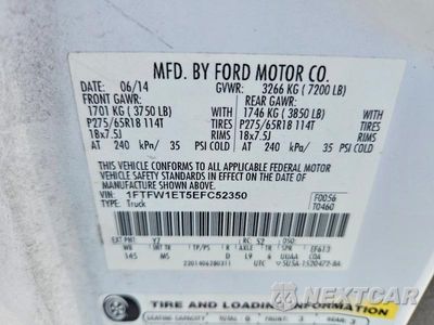 Zdjęcie 12 z 12 samochodu: 2014 FORD F150 SUPERCREW VIN:1FTFW1ET5EFC52350 - miniatura