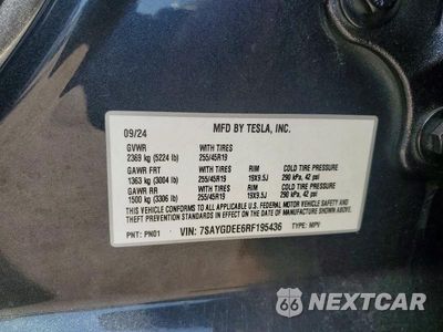 Zdjęcie 12 z 12 samochodu: 2024 TESLA MODEL Y VIN:7SAYGDEE6RF195436 - miniatura