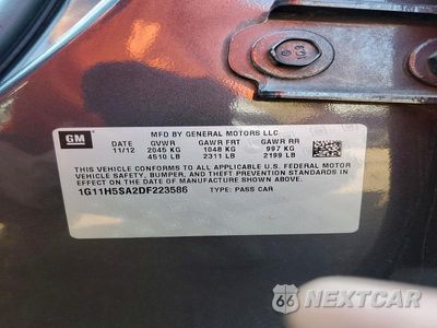Zdjęcie 13 z 13 samochodu: 2013 CHEVROLET MALIBU LTZ VIN:1G11H5SA2DF223586 - miniatura
