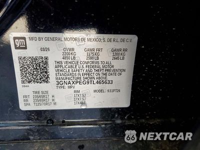 Zdjęcie 12 z 12 samochodu: 2026 CHEVROLET EQUINOX LT VIN:3GNAXPEG9TL465633 - miniatura