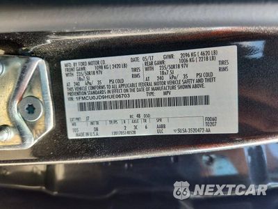 Zdjęcie 13 z 13 samochodu: 2017 FORD ESCAPE TITANIUM VIN:1FMCU0JD9HUE06703 - miniatura
