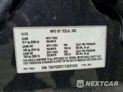 Zdjęcie 14 z 14 samochodu: 2026 TESLA MODEL Y VIN:7SAYGDEE1TA591049 - miniatura