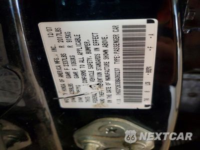 Zdjęcie 12 z 12 samochodu: 2008 HONDA ACCORD LX VIN:1HGCP26338A060237 - miniatura