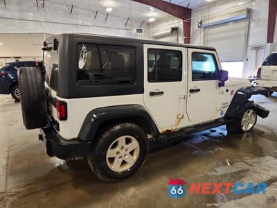 Trzecie zdjęcie samochodu z tyłu: 2013 JEEP WRANGLER UNLIMITED SPORT VIN:1C4BJWDG4DL542187 - miniatura