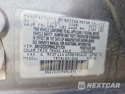 Zdjęcie 12 z 12 samochodu: 2017 NISSAN VERSA NOTE SV VIN:3N1CE2CP0HL371731 - miniatura
