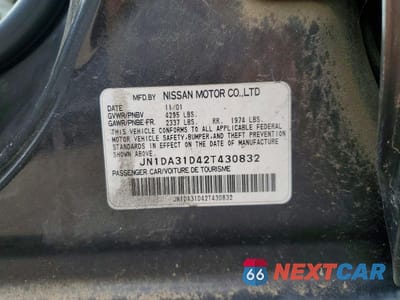 Zdjęcie 13 z 13 samochodu: 2002 NISSAN MAXIMA GXE VIN:JN1DA31D42T430832 - miniatura