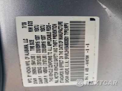 Zdjęcie 13 z 13 samochodu: 2010 HONDA ODYSSEY EXL VIN:5FNRL3H65AB002631 - miniatura