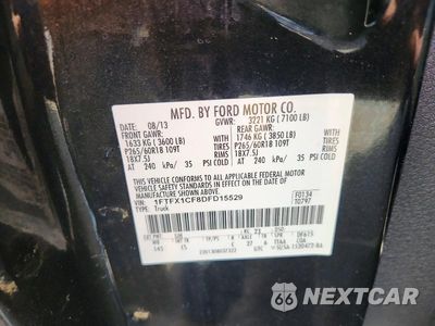 Zdjęcie 12 z 12 samochodu: 2013 FORD F150 SUPER CAB VIN:1FTFX1CF8DFD15529 - miniatura