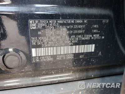 Zdjęcie 13 z 13 samochodu: 2020 TOYOTA RAV4 LE VIN:2T3H1RFVXLW072749 - miniatura