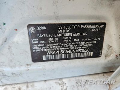Zdjęcie 12 z 12 samochodu: 2011 BMW 328 I VIN:WBAPH5G54BNM83520 - miniatura