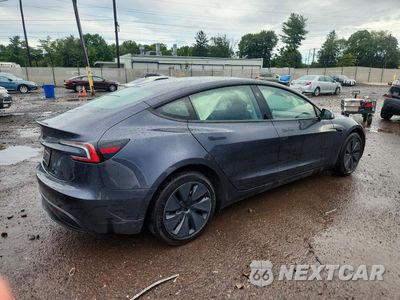 Trzecie zdjęcie samochodu z tyłu: 2025 TESLA MODEL 3 VIN:5YJ3E1EA3SF964828 - miniatura