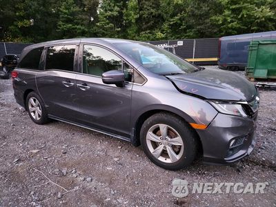 Czwarte zdjęcie samochodu z boku: 2018 HONDA ODYSSEY EXL VIN:5FNRL6H78JB028148 - miniatura