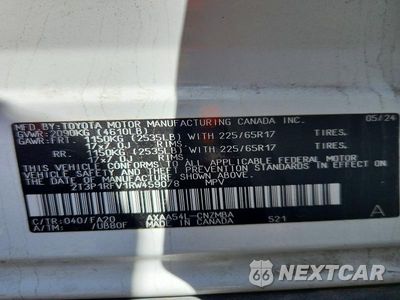 Zdjęcie 13 z 13 samochodu: 2024 TOYOTA RAV4 XLE VIN:2T3P1RFV1RW459078 - miniatura