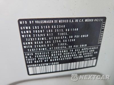 Zdjęcie 12 z 12 samochodu: 2023 VOLKSWAGEN TIGUAN S VIN:3VVRB7AXXPM115008 - miniatura
