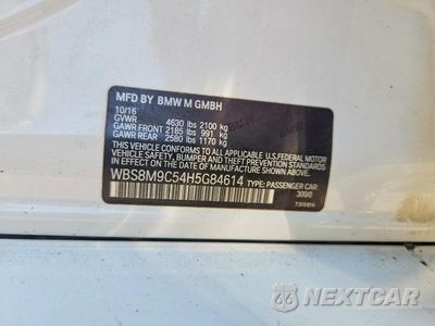 Zdjęcie 12 z 12 samochodu: 2017 BMW M3 VIN:WBS8M9C54H5G84614 - miniatura