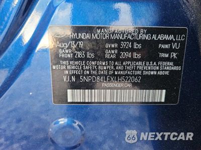 Zdjęcie 12 z 12 samochodu: 2020 HYUNDAI ELANTRA SEL VIN:5NPD84LFXLH522062 - miniatura