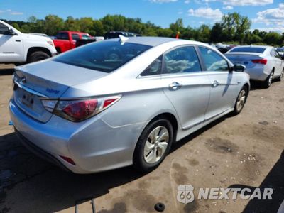 Trzecie zdjęcie samochodu z tyłu: 2014 HYUNDAI SONATA HYBRID VIN:KMHEC4A45EA117723 - miniatura