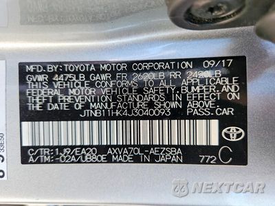 Zdjęcie 12 z 12 samochodu: 2018 TOYOTA CAMRY SE VIN:JTNB11HK4J3040093 - miniatura