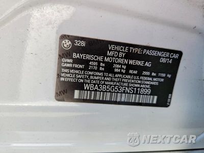 Zdjęcie 13 z 13 samochodu: 2015 BMW 328 XI SULEV VIN:WBA3B5G53FNS11899 - miniatura
