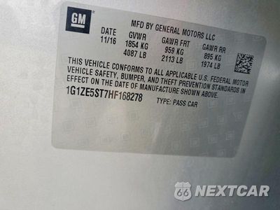 Zdjęcie 12 z 12 samochodu: 2017 CHEVROLET MALIBU LT VIN:1G1ZE5ST7HF168278 - miniatura