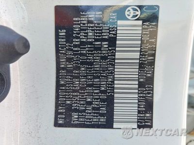 Zdjęcie 12 z 12 samochodu: 2022 TOYOTA COROLLA LE VIN:5YFEPMAE5NP370151 - miniatura