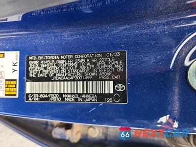 Zdjęcie 13 z 13 samochodu: 2023 TOYOTA PRIUS LE VIN:JTDACAAU4P3001499 - miniatura