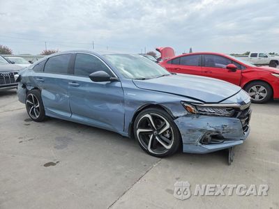 Czwarte zdjęcie samochodu z boku: 2022 HONDA ACCORD HYBRID SPORT VIN:1HGCV3F24NA016696 - miniatura