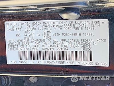 Zdjęcie 13 z 13 samochodu: 2015 TOYOTA TACOMA V6 VIN:3TMLU4EN1FM177997 - miniatura