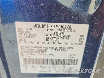 Zdjęcie 12 z 12 samochodu: 2014 FORD F150 SUPERCREW VIN:1FTFW1EF5EFC23490 - miniatura
