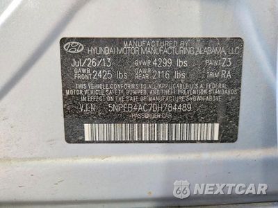 Zdjęcie 12 z 12 samochodu: 2013 HYUNDAI SONATA GLS VIN:5NPEB4AC7DH784489 - miniatura
